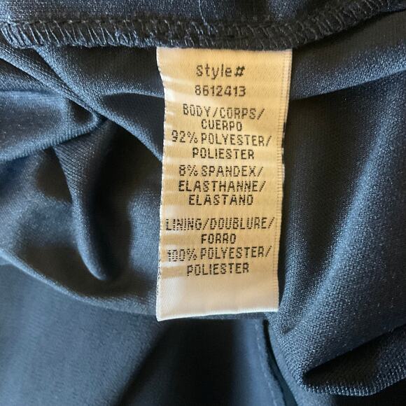 JS Collections Embroidered Chiffon Evening Gown Blue Size 6 Formal Dress - Picture 11 of 12